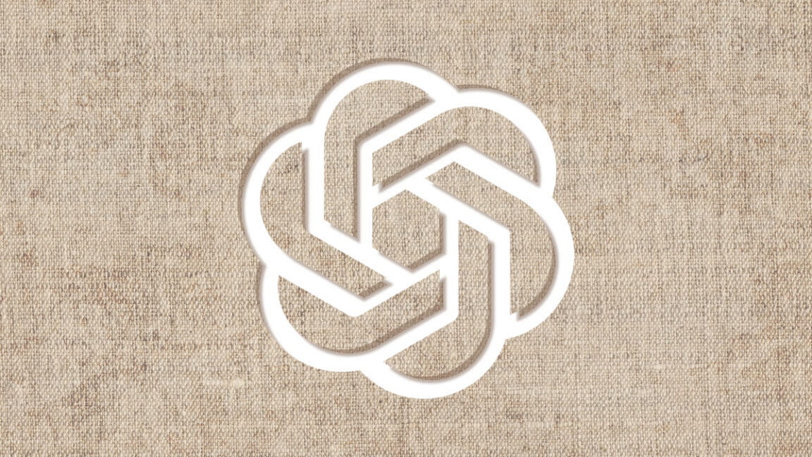 OpenAI Logo on Canvas
