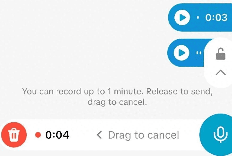 TikTok私信界面