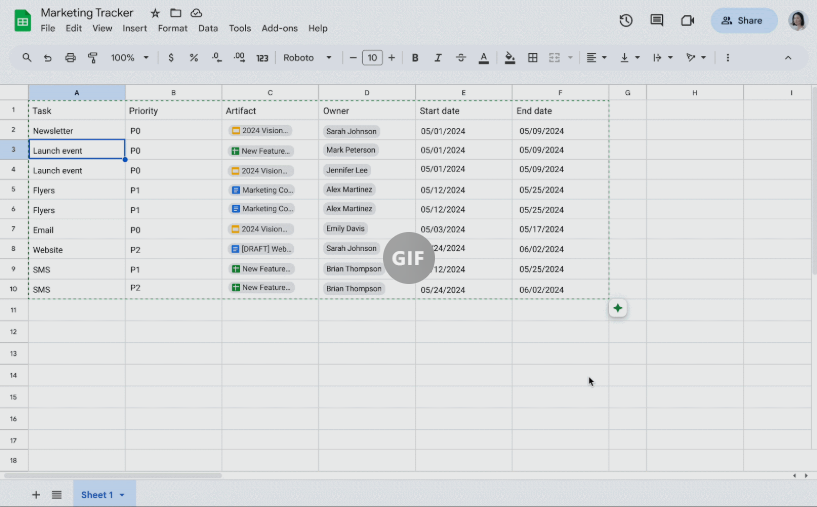 谷歌Gemini AI与Google Sheets
