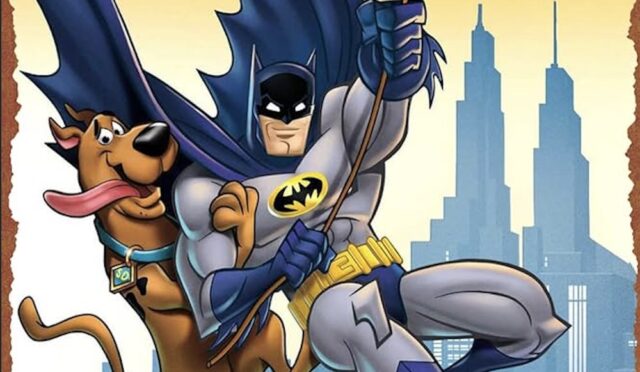 DVD art for the animated movie Scooby-Doo & Batman: The Brave and the Bold.