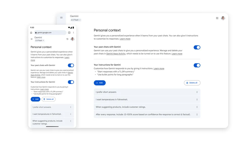 Personal Context Settings