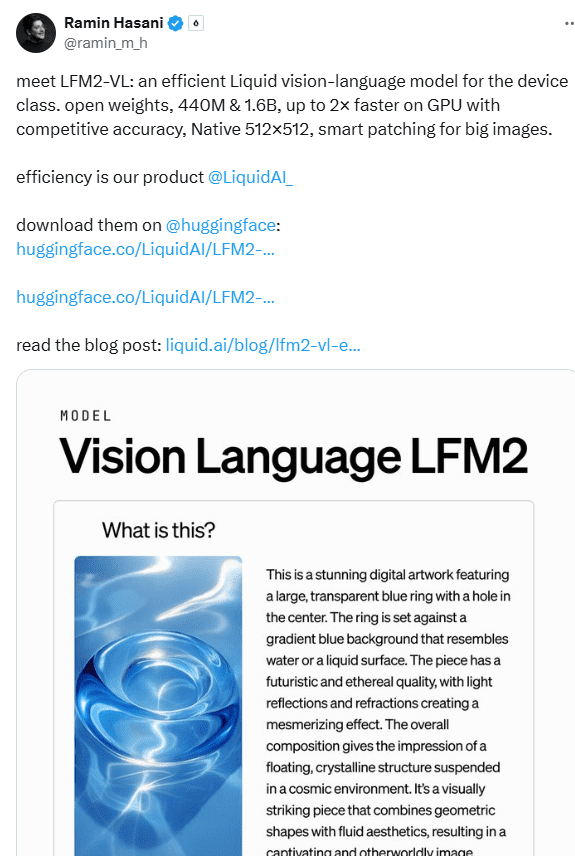 Liquid AI LFM2-VL