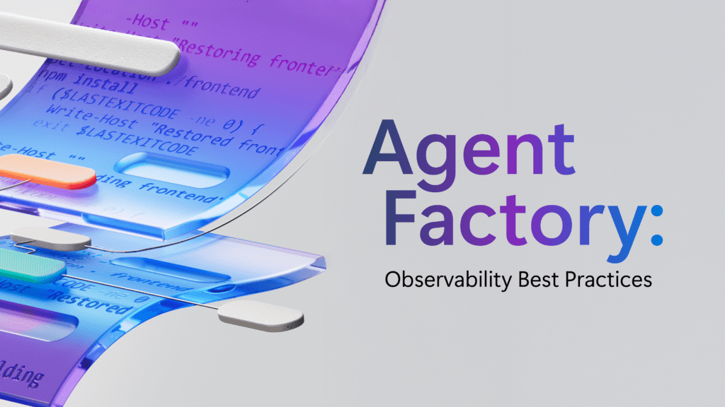 Agent Factory: Observability Best Practices