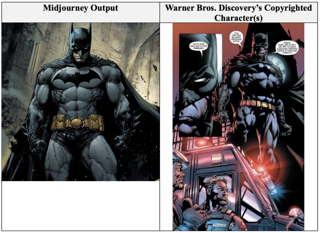 Midjourney prompt: “Batman, comic book character from DC Comics.”