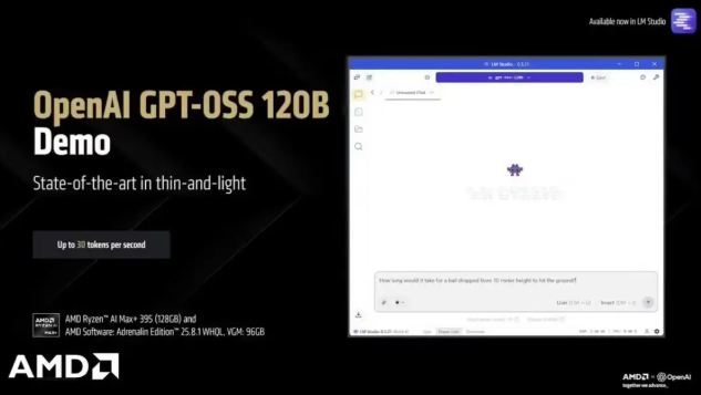 AMD 处理器运行 GPT-OSS 模型