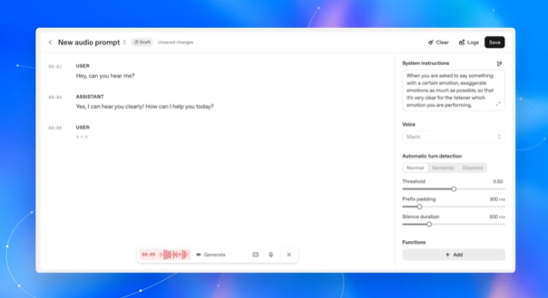 GPT-Realtime模型架构示意