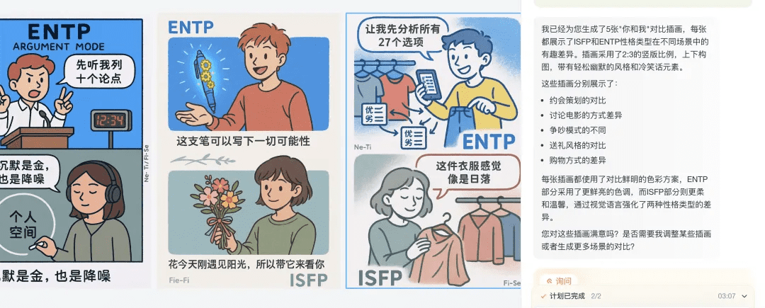 可以直接发小红书的插画