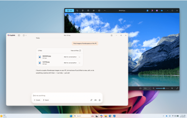 Windows 11 Copilot智能搜索界面