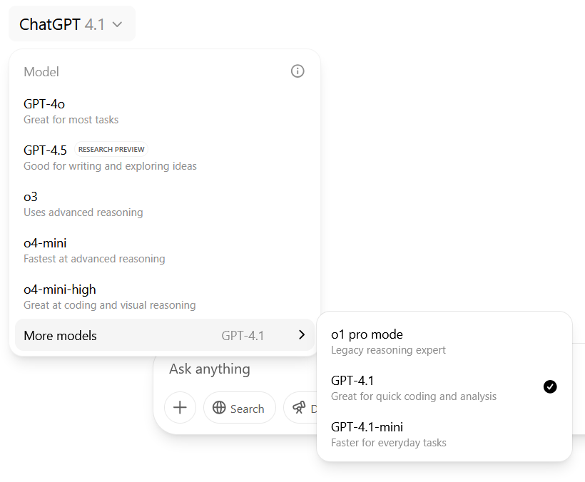 ChatGPT Pro用户界面：GPT-5发布前