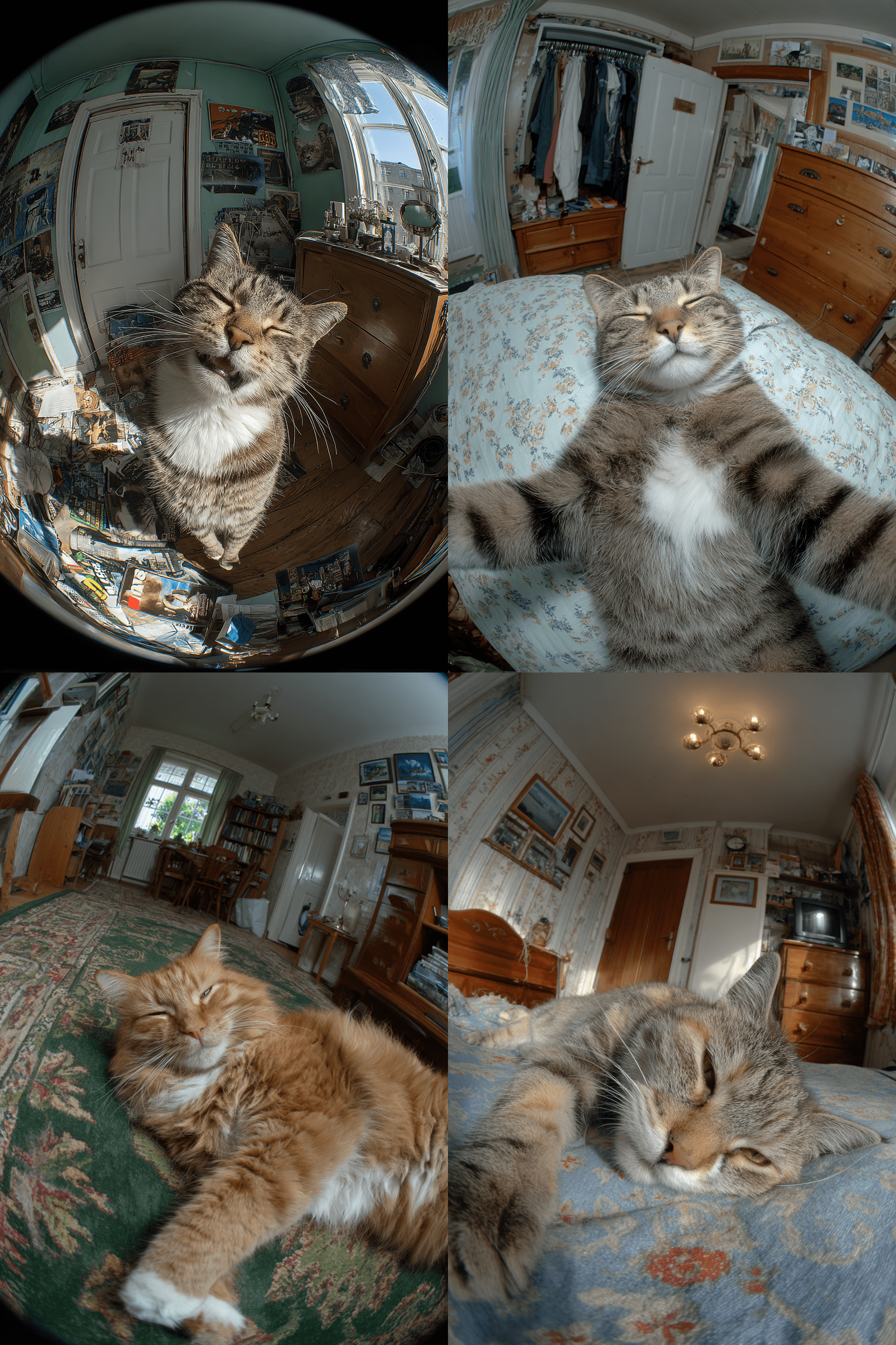 睡猫努力想醒过来