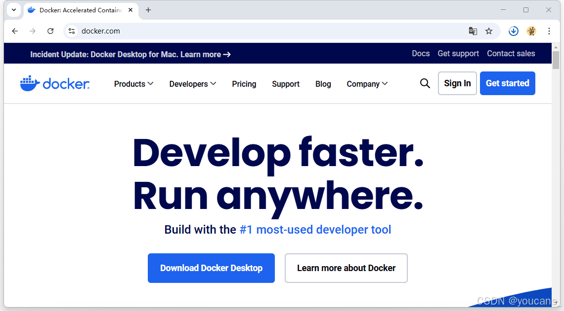 下载 Docker Desktop