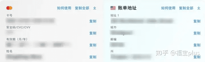 查看虚拟信用卡信息
