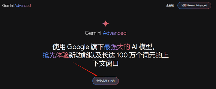 Gemini Advanced试用