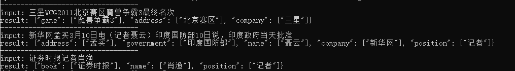 测试结果