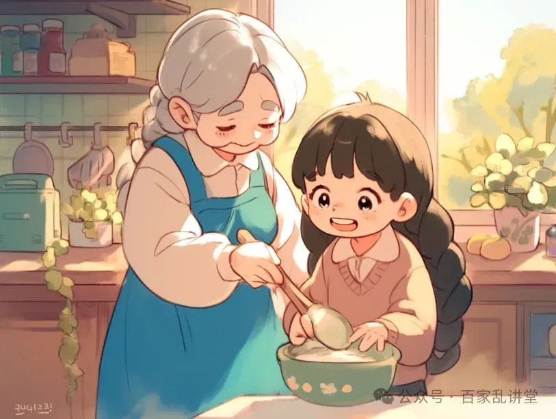 老奶奶和小女孩