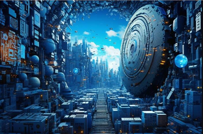 Metaverse, Sci-fi, Cyberpunk, Large Model (2) Painting