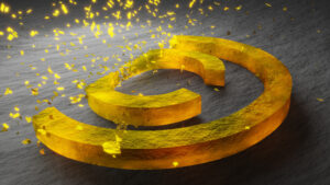 Vanishing Copyright Symbol