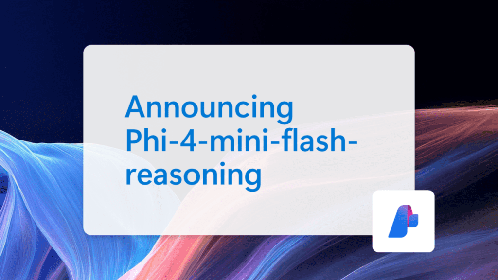 Announcing Phi-4-mini-flash-reasoning